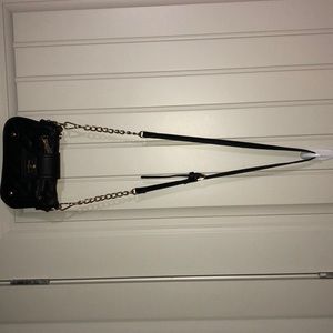 Black and Gold Crossbody Purse